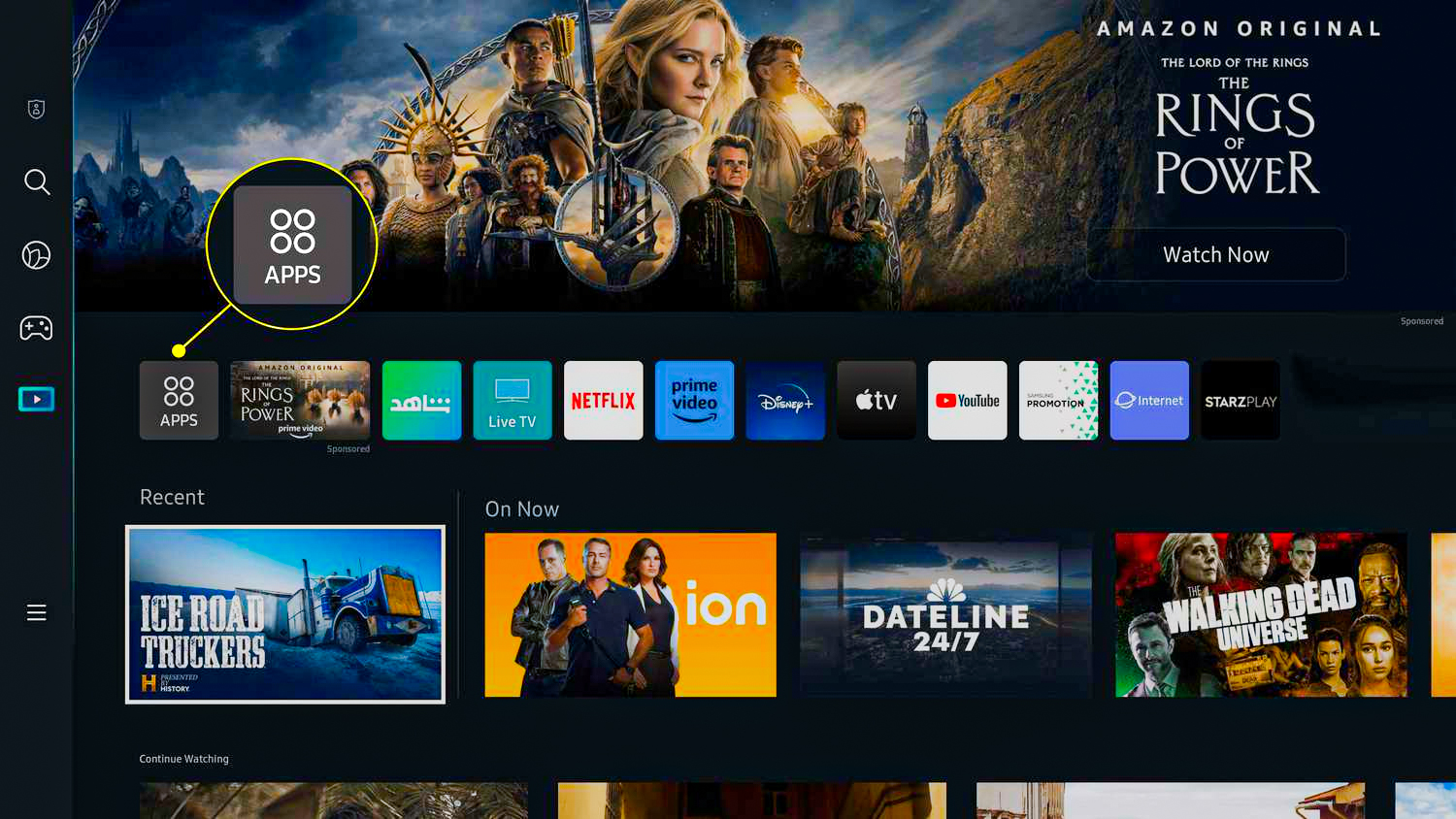 Samsung TV Home